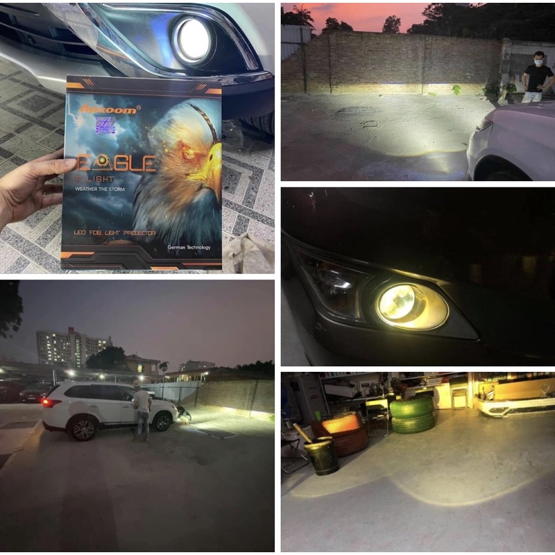 Bộ 2 Bi Led Gầm-Eagle F- Light - bi đại bàng ánh sáng 3000K - 5000K tăng sáng đèn cho xe ô tô, xe hơi,bảo hành 36 tháng