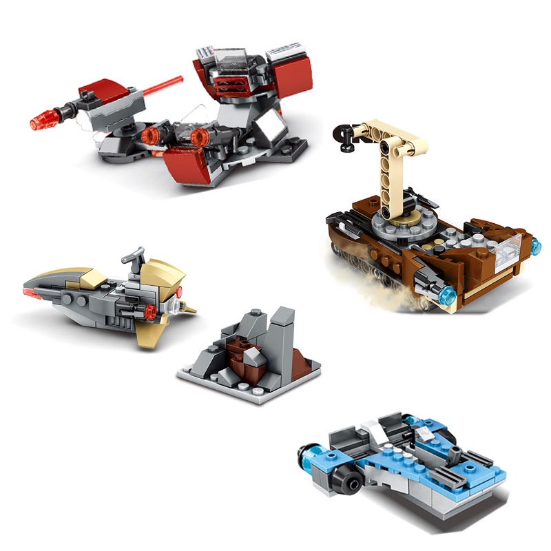 Mô Hình Đồ Chơi Lắp Ráp Nhân Vật The Manlo Master Trong Phim Star Wars K001-010