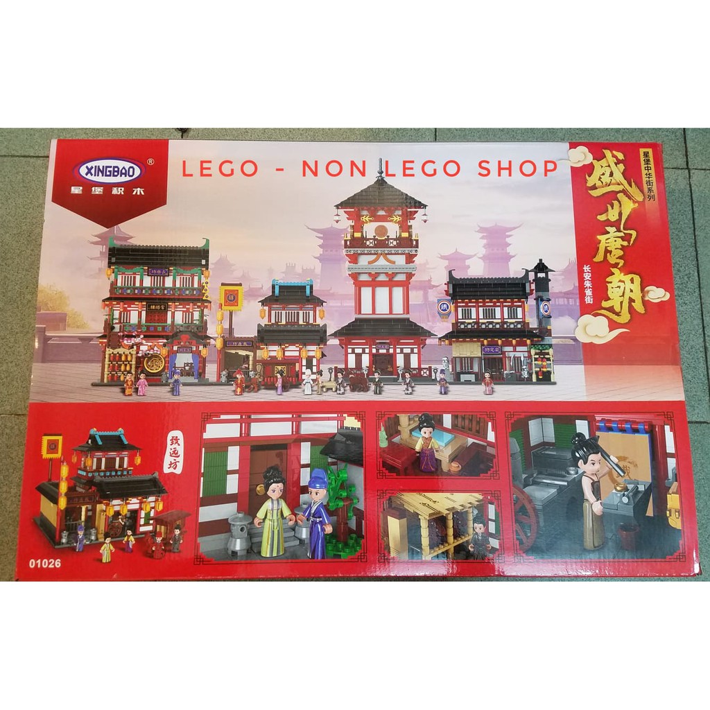 Lego - Xingbao 01030 ( Xếp Hình Quảng Trường Lớn Và Tửu Lâu 3274 Mảnh )