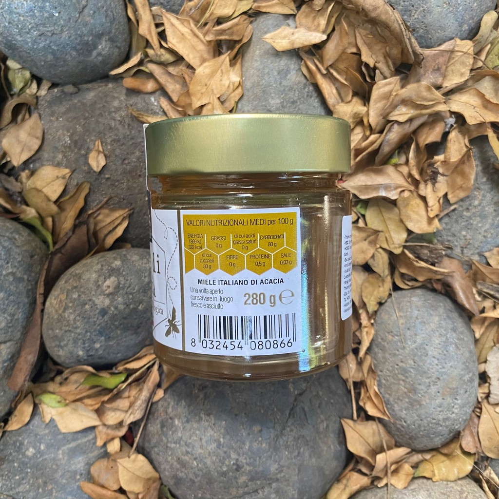 Mật ong hoa keo Acacia  hữu cơ Sottolestelle 280g