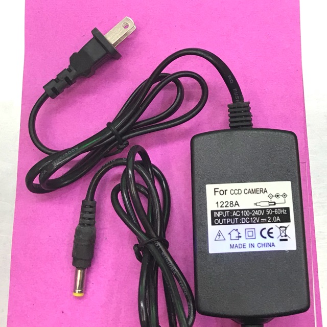 Nguồn 12v 2a adapter (2 đầu dây)