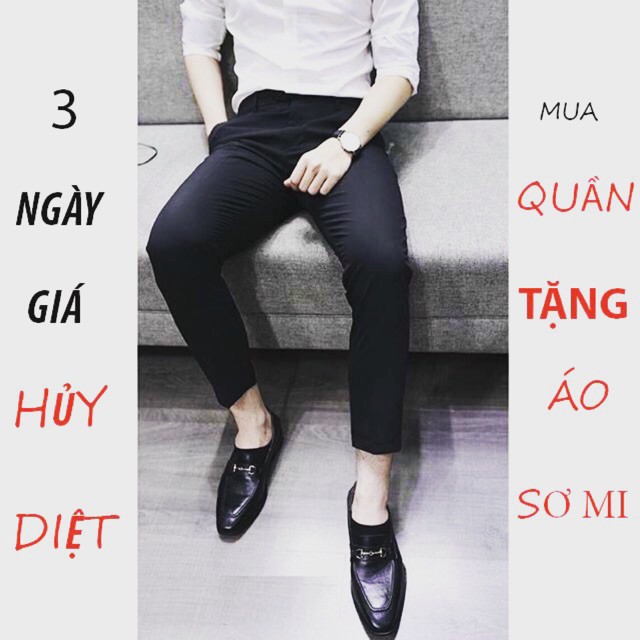 [XẢ KHO] Quần âu cao cấp không nhăn không xù không co giãn hàng vải chéo 79 cao cấp.