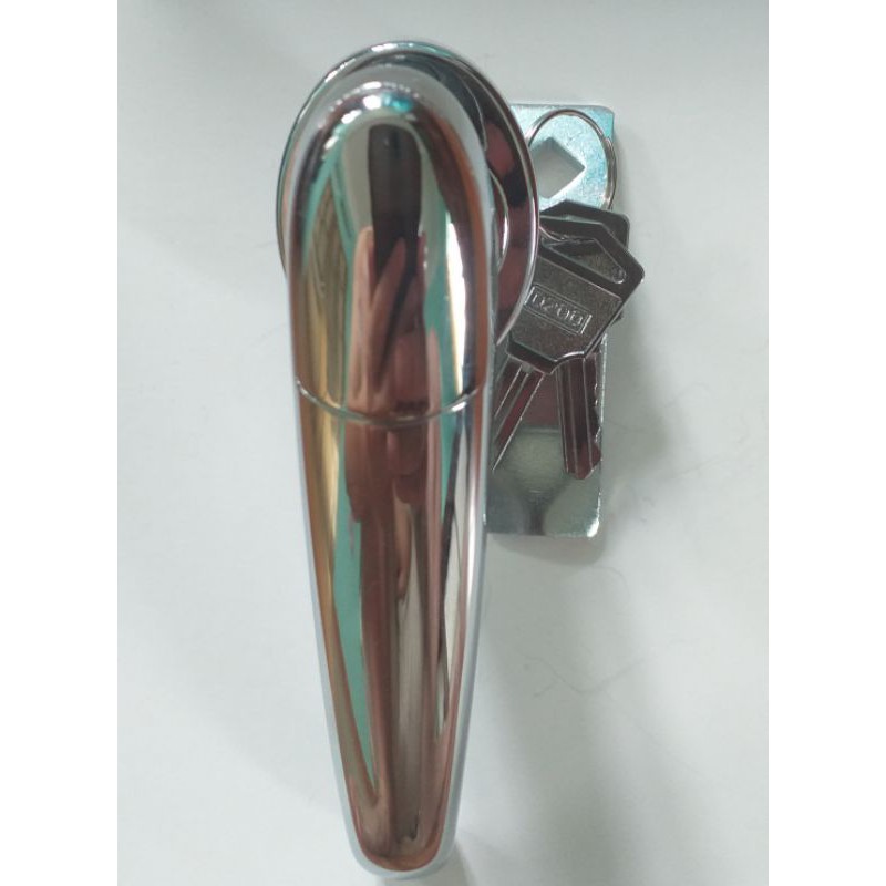 Khóa tủ điện MS308-1-1 loại lớn dài 12cm- Khóa tay xoay lớn mạ chrome MS308-1-1 dài 12cm