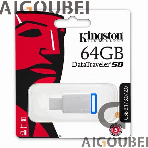 [Spot &amp; COD] DT50 Flash Drive Metal Tốc độ cao U Disk Flash Drive Bộ nhớ flash 64GB