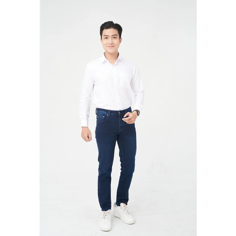 Quần jeans, quần jean nam xanh Navy cao cấp Merriman mã THMJ003