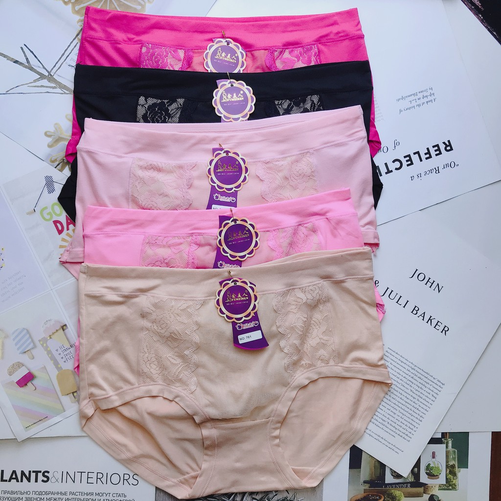 [Ảnh thật] Quần Lót Nữ Cotton Big Size, Quần Chíp Nữ Siêu To Cho Người Béo Mập QL761