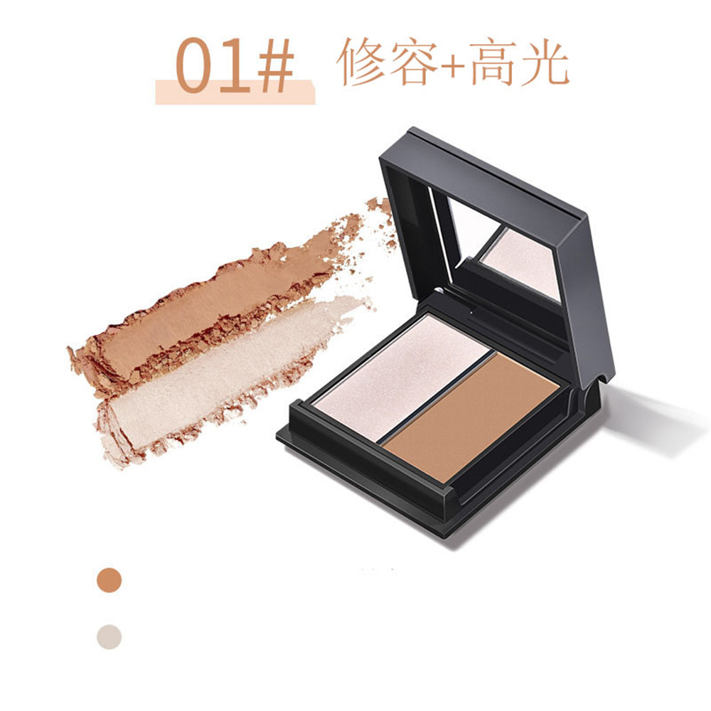 [sweet] woman fashion Two-color Contouring Natural Brightening Nose Shadow Highlight powder plate | BigBuy360 - bigbuy360.vn