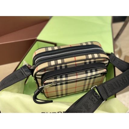 Burberry Túi Đeo Chéo Phong Cách retro Thời Trang Cho Nam Nữ
