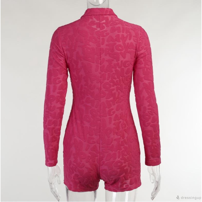 Bộ áo liền quần tay dài in chữ thời trang quyến rũ cho nữ | BigBuy360 - bigbuy360.vn