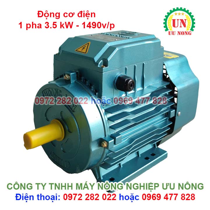 Động cơ điện 1 pha 1.1 kw - 3.5 kw  - Mô tơ điện 1 pha dây đồng 100%