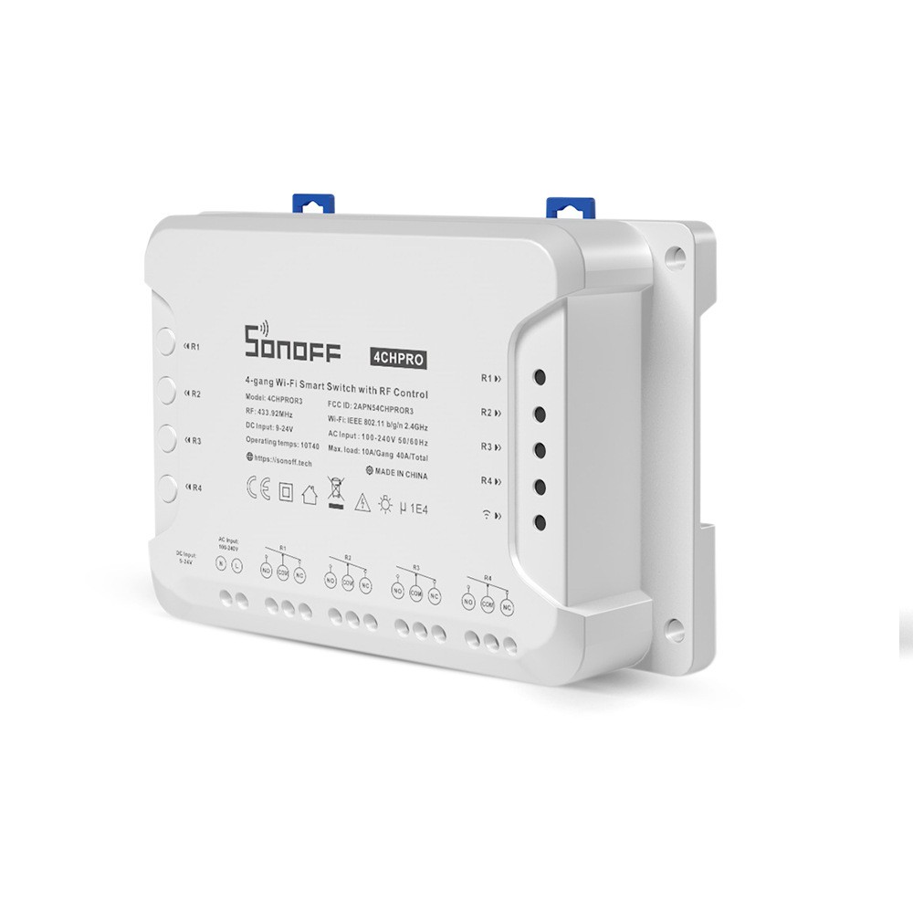 Sonoff 4CH PRO R3 - Công tắc thông mình Wifi điều khiển 4 thiết bị có hỗ trợ Remote RF 433mhz