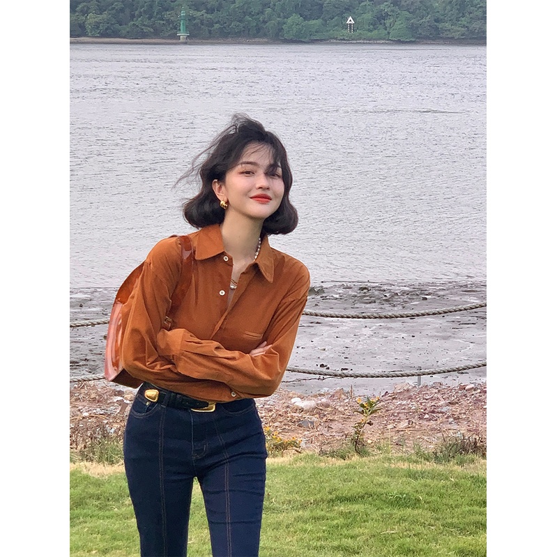 🍃🍃Áo Sơ Mi Nhung Hương Vị Retro Cho Nàng Đầu Mùa Xuân🍃🍃