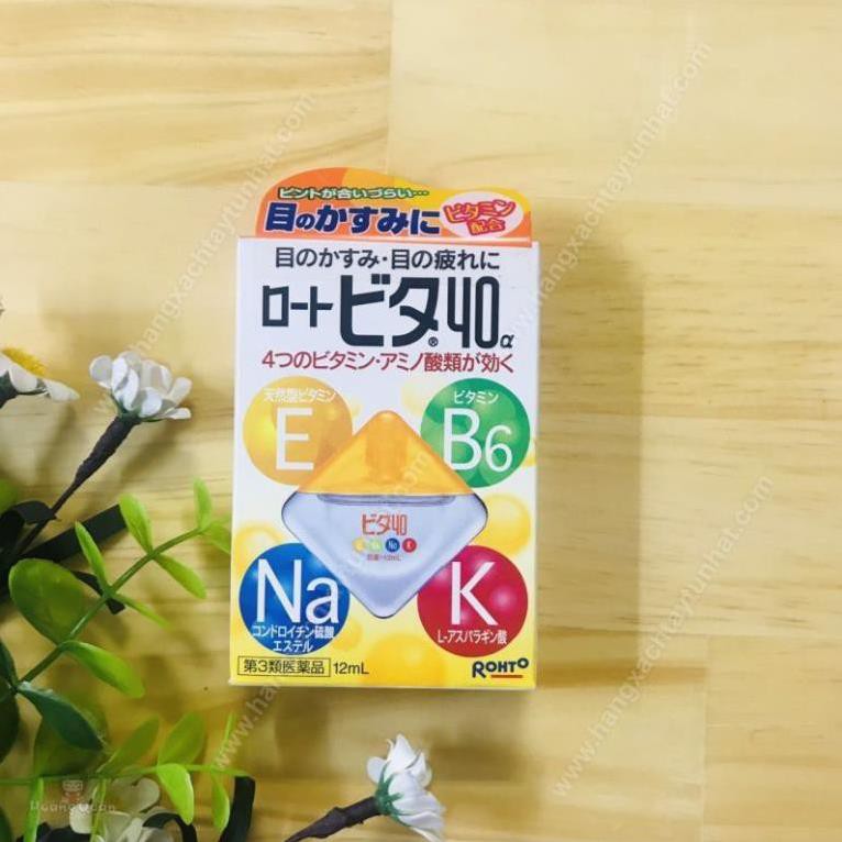[ HÀNG AUTH] Thuốc Nhỏ Mắt Rohto nội địa Nhật | Nước Nhỏ mắt Rohto Nhật Bản Vita 40 bổ sung vitamin