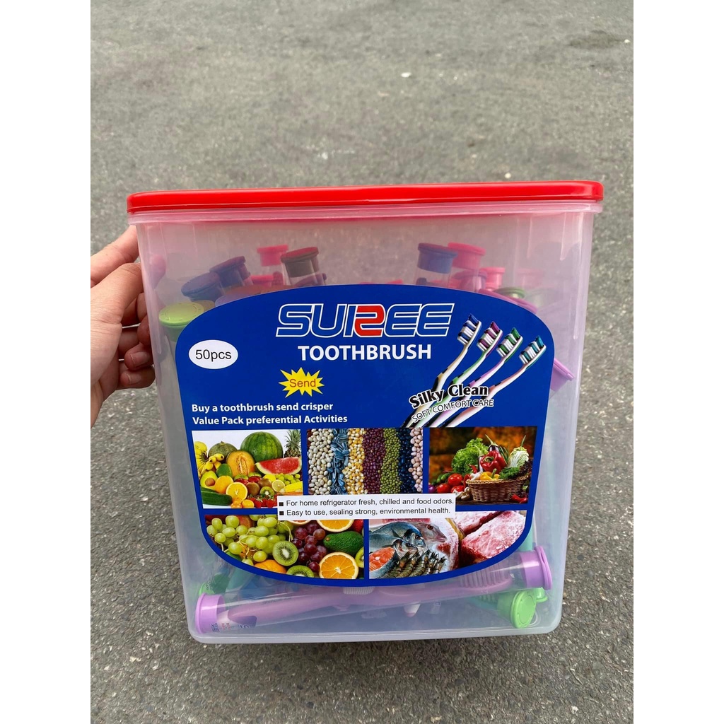 HỘP 50 CHIẾC BÀN CHẢI SUISEE HÀN QUỐC LOẠI ĐẸP - MỖI CHIẾC 1 ỐNG RIÊNG