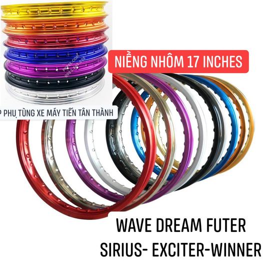 [VÀNH BÁNH DRAG] ĐÙM DRAG / CĂM / NIỀNG NHÔM DALE WINNER - SONIC - EXCITER- RAIDER SATRIA