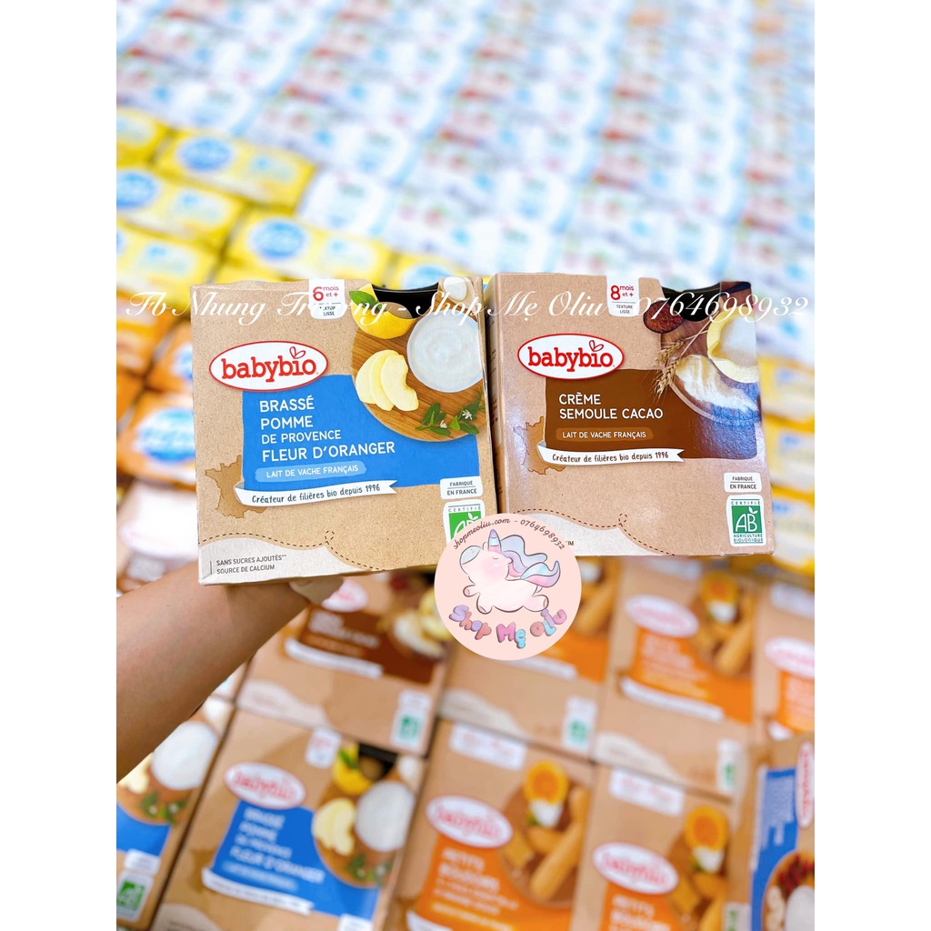 Sữa chua hữu cơ BabyBio dành cho bé từ 6 tháng tuổi
