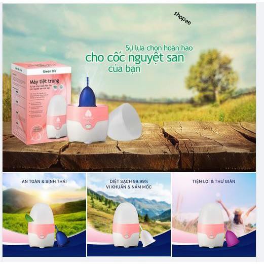 Máy tiệt trùng cốc nguyệt san Green life