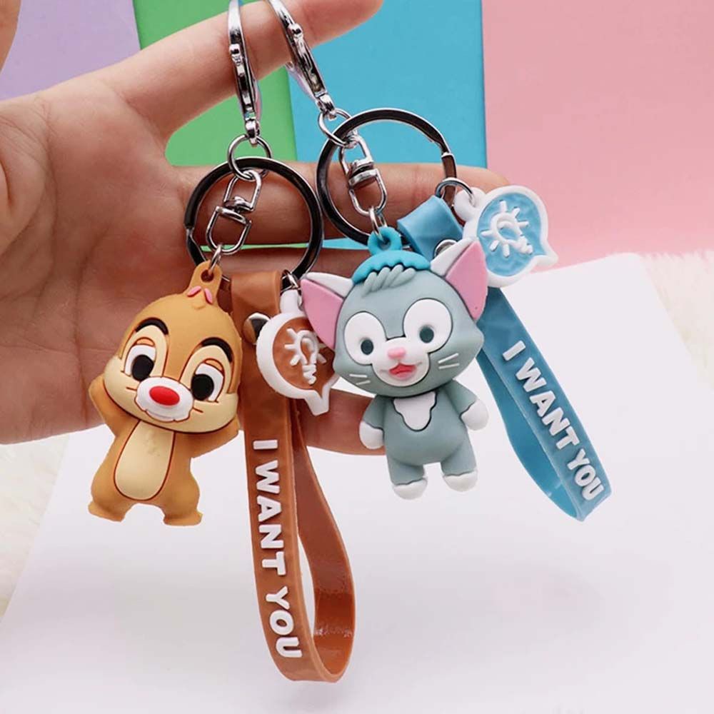 Móc Chìa Khóa / Điện Thoại Hình Chú Sóc Dễ Thương Bằng Silicon