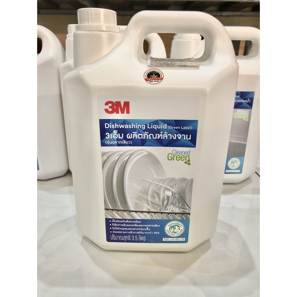 Can nước rửa chén bát bảo vệ sức khỏe, không chứa chất gây hại 3M dishwashing liquid