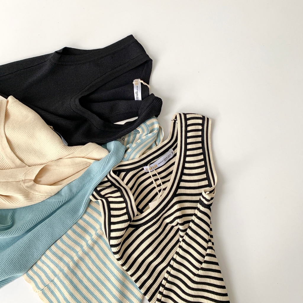 Áo Len Gân Ba Lỗ Dáng Ôm Lavigen | AK-LA3491 | Lana Official