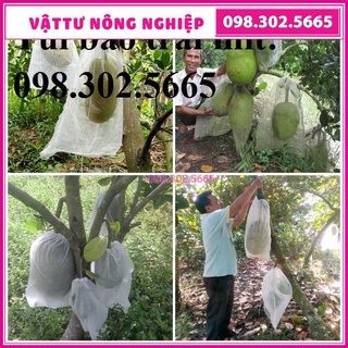 10 Túi Vải Lưới Không Dệt Bọc Mít kích thước 40x50cm Siêu Bền -Chống Ruồi, Chim, Côn Trùng Hút Chích, Chịu Nắng Mưa Qu