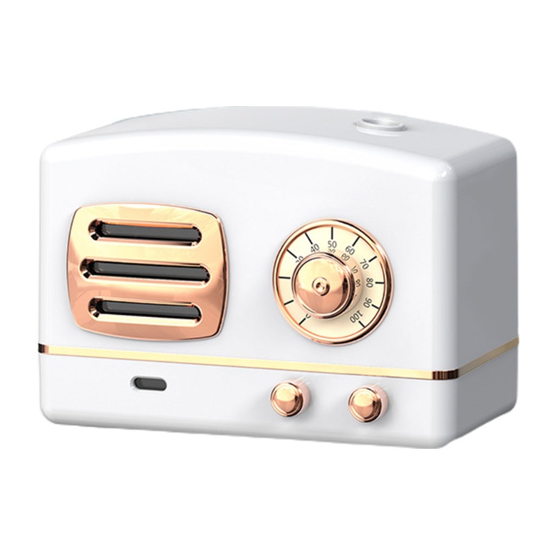 Máy Phun Sương Tạo Độ Ẩm Không Khí Để Bàn Hình Radio Cỡ Lớn Sạc Cổng USB Phong Cách Retro Cho Gia Đình