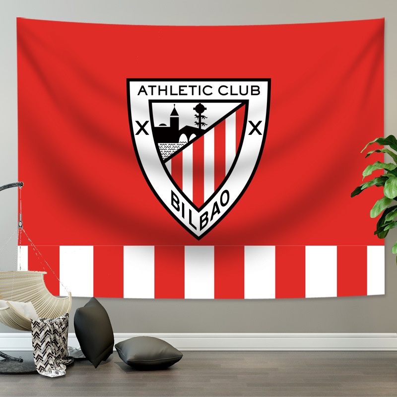 Thảm Treo Tường In Hình Logo Câu Lạc Bộ Real Madrid Barcelona