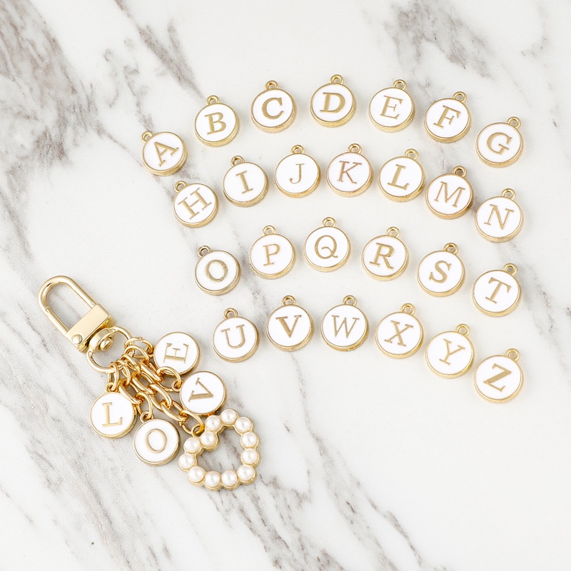 Móc Khóa Đính Ngọc Trai Và Chữ love Kiểu Mới Sáng Tạo Tùy Chọn