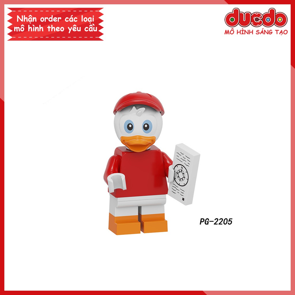 Minifigures các nhân vật Mickey, Duck, Chip, Dale - Đồ Chơi Lắp Ghép Xếp Hình Mô hình Mini POGO PG8279