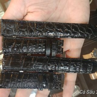 Dây đồng hồ da cá sấu thật 100% handmade