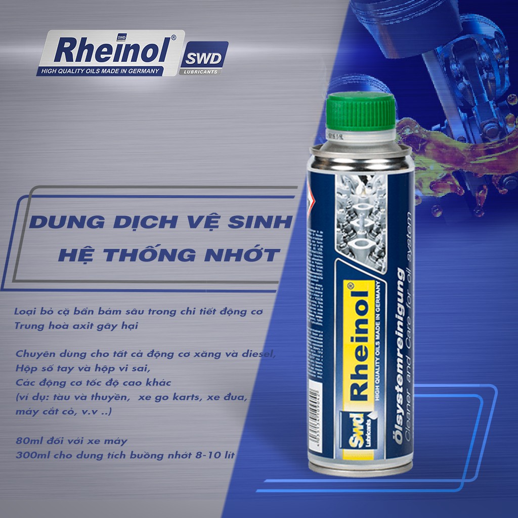 Dung Dịch Vệ Sinh Hệ Thống Nhớt Rheinol Nhập Khẩu Đức