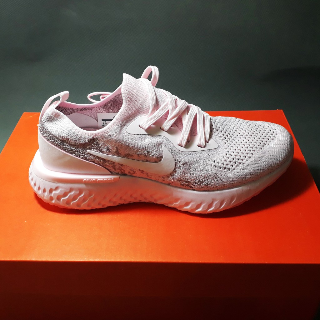 XẢ KHO THANH LÝ - RẺ Giày Sneaker Epic React Flyknit Pearl Pink | Sale Rẻ | Có Sẵn 2020 . 🎁 < ` .