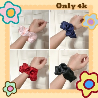 Cột tóc Scrunchies lụa đơn giản caitlyn_jewelry (Nhiều màu)
