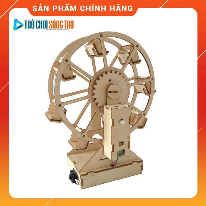 Bộ đồ chơi khoa học tự làm vòng đu quay mặt trời bằng gỗ – DIY Wood Steam