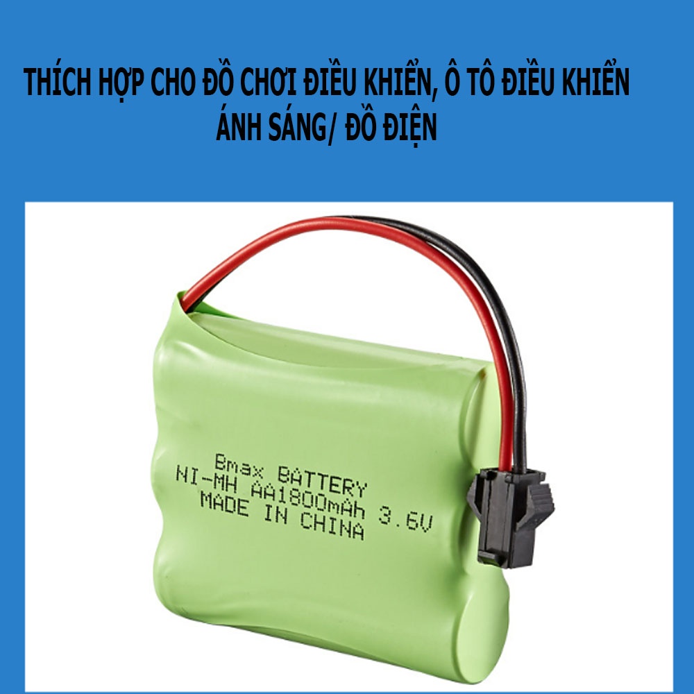 Pin đồ chơi ô tô điều khiển AA 3.6V - 2800mAh chuẩn cắm SM