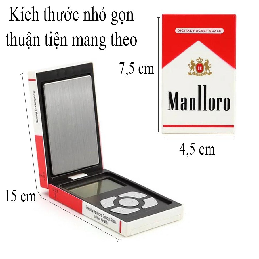 Cân tiểu ly điện tử mini 200g chính xác cao nhỏ gọn bỏ túi ( Bảo Hành 1 Năm ) TBE Shop