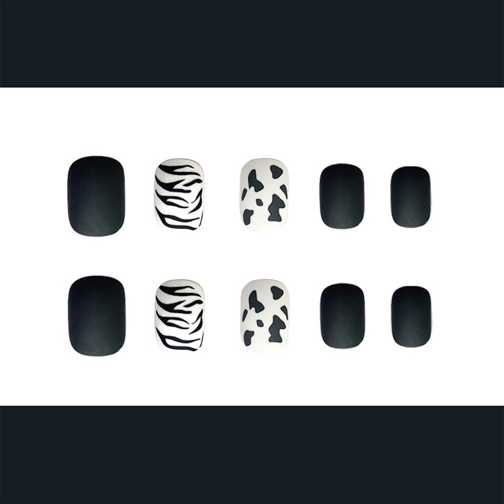 Hộp 24 Móng Tay Giả Đầu Tròn Có Thể Tháo Rời Thời Trang Cho Nữ Mihan1