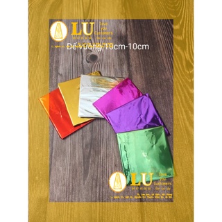 Đế vuông 10cm-10cm, làm oản ,tháp bánh trang trí phụ kiện oản tài lộc | L U