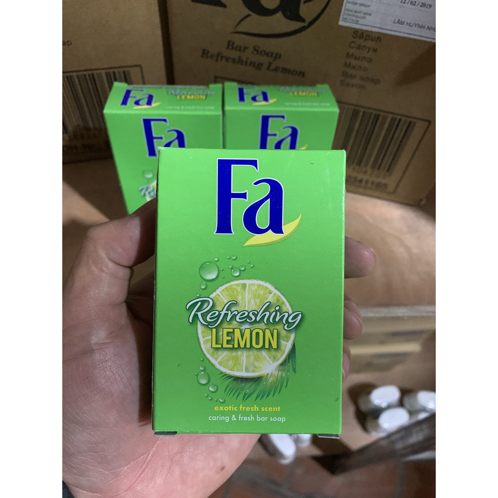 [NHẬP KHẨU ĐỨC Date 11/2021] XÀ PHÒNG TẮM FA REFRESING LEMON HƯƠNG CHANH 90G