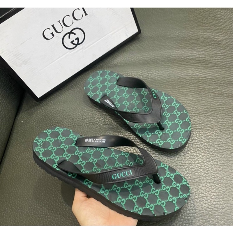 Dép tông GC đi biển thời trang nam đế cao su, Dép kẹp mùa hè phong cách trẻ trung cá tính có hoạ tiết btshop từ 40 - 46