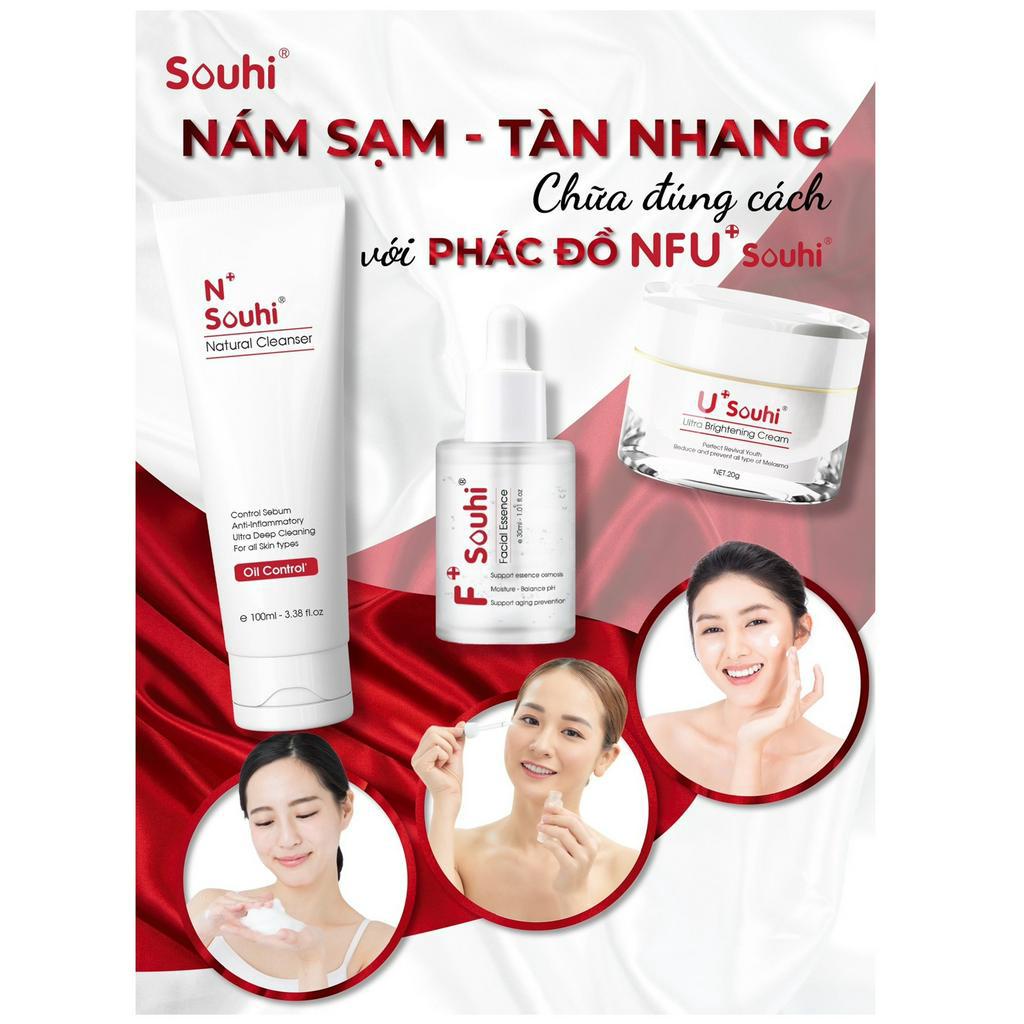 [DATE 09-12/2023] Bộ tr! nám, chống lão hoá chứa Niacinamide, Arbutin, Hoa cúc &amp; Ốc sên SOUHI (Việt Nam)