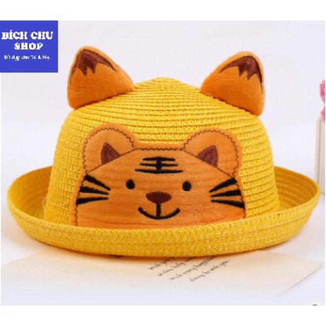 Mũ mùa hè hình hổ cực dễ thương cho bé
