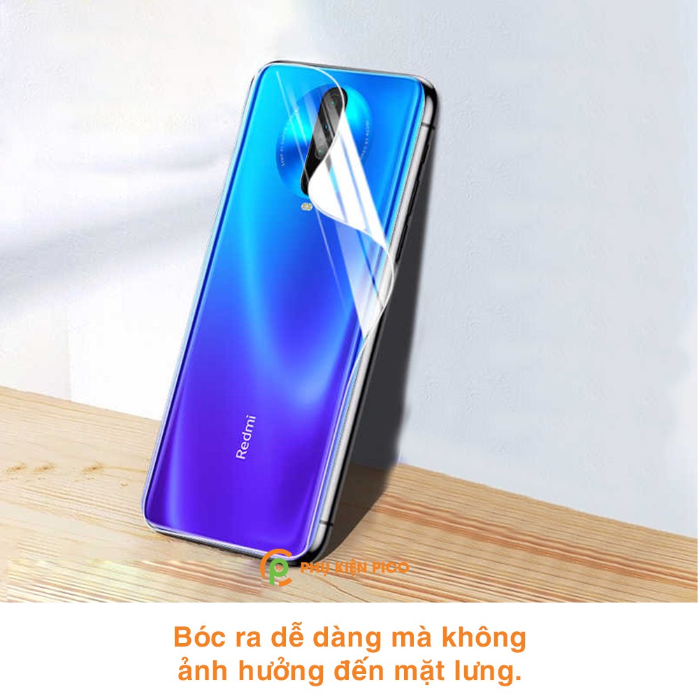 Dán lưng Redmi K30 Pro / Redmi K40 Pro full mặt lưng trong suốt PPF tự phục hồi vết xước - Dán dẻo Xiaomi Redmi K30