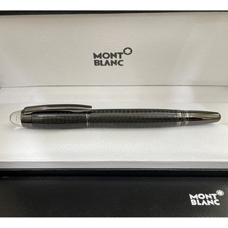 Bút Bi Lăn Sợi Pha Lê Đen Mont blanc Starwalker