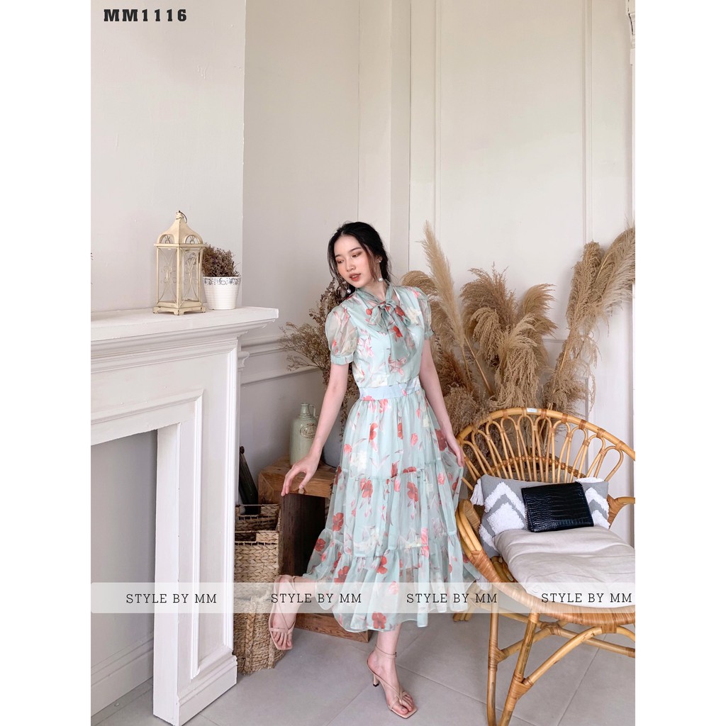 Váy Đầm Đẹp, Đầm Xoè Đẹp Chất Liệu Voan Tơ Hàn Quốc Mát Mềm Không Nhăn Hiện Đại - Thời Trang Thiết Kế Style By MM