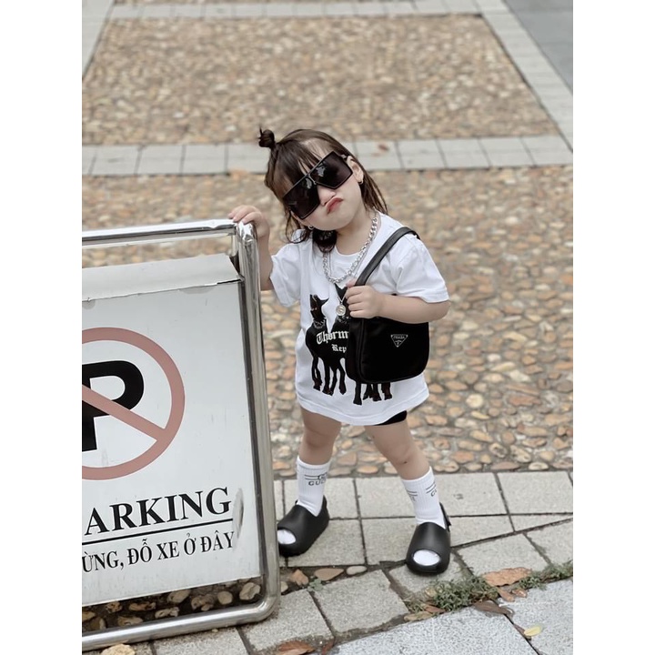 Áo thun cộc tay Represent cho bé trai gái chất cotton, áo phông trẻ em form rộng unisex - Samyy Kids