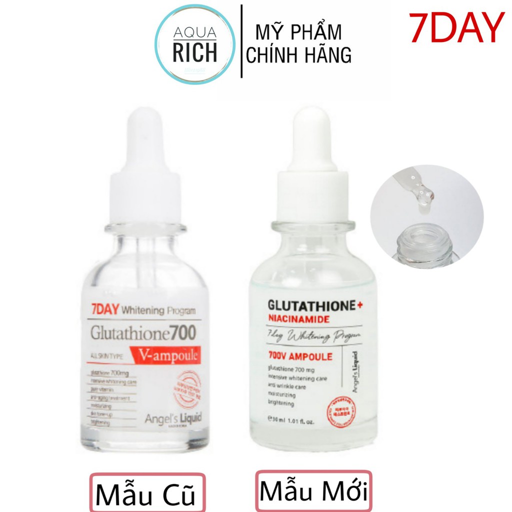 Serum Huyết Thanh Trắng Da 7 Day Whitening Program Glutathione 700 V-ample Serum 7day