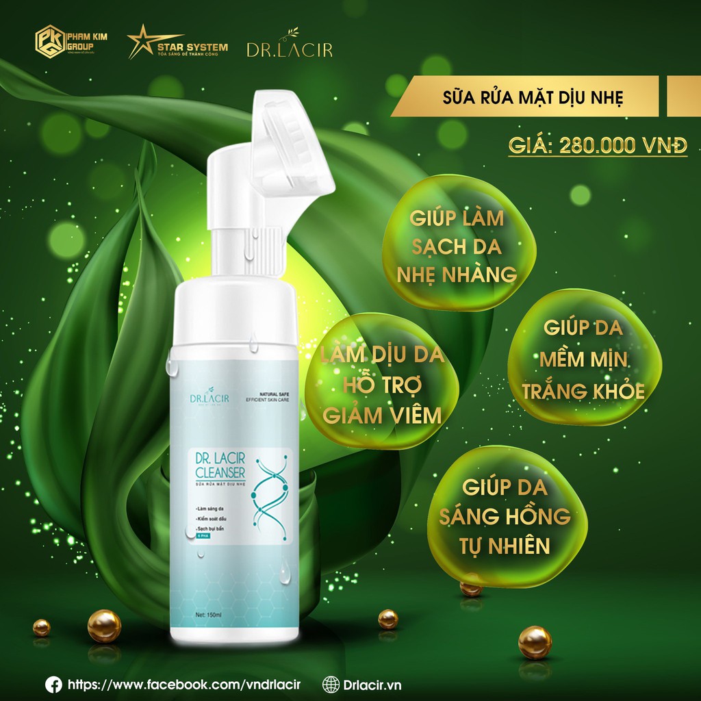 Sữa rửa mặt nhạy cảm Lamer Care - mẫu mới