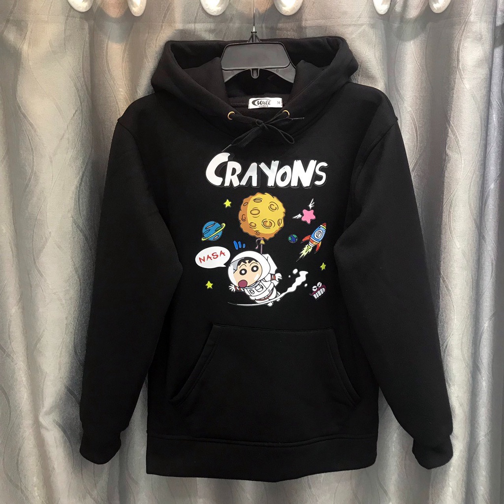 ÁO HOODIE CRAYONS TRẮNG/ VÀNG/ ĐEN ảnh thật