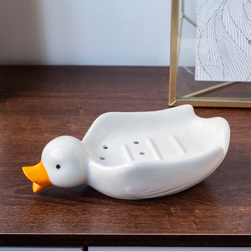 Hộp Đựng Xà Phòng Đa Năng Hình Chú Vịt Dễ Thương